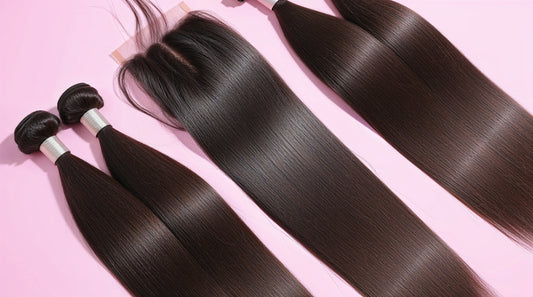 Virgin Brazilian Straight Bundle & Closure Deals