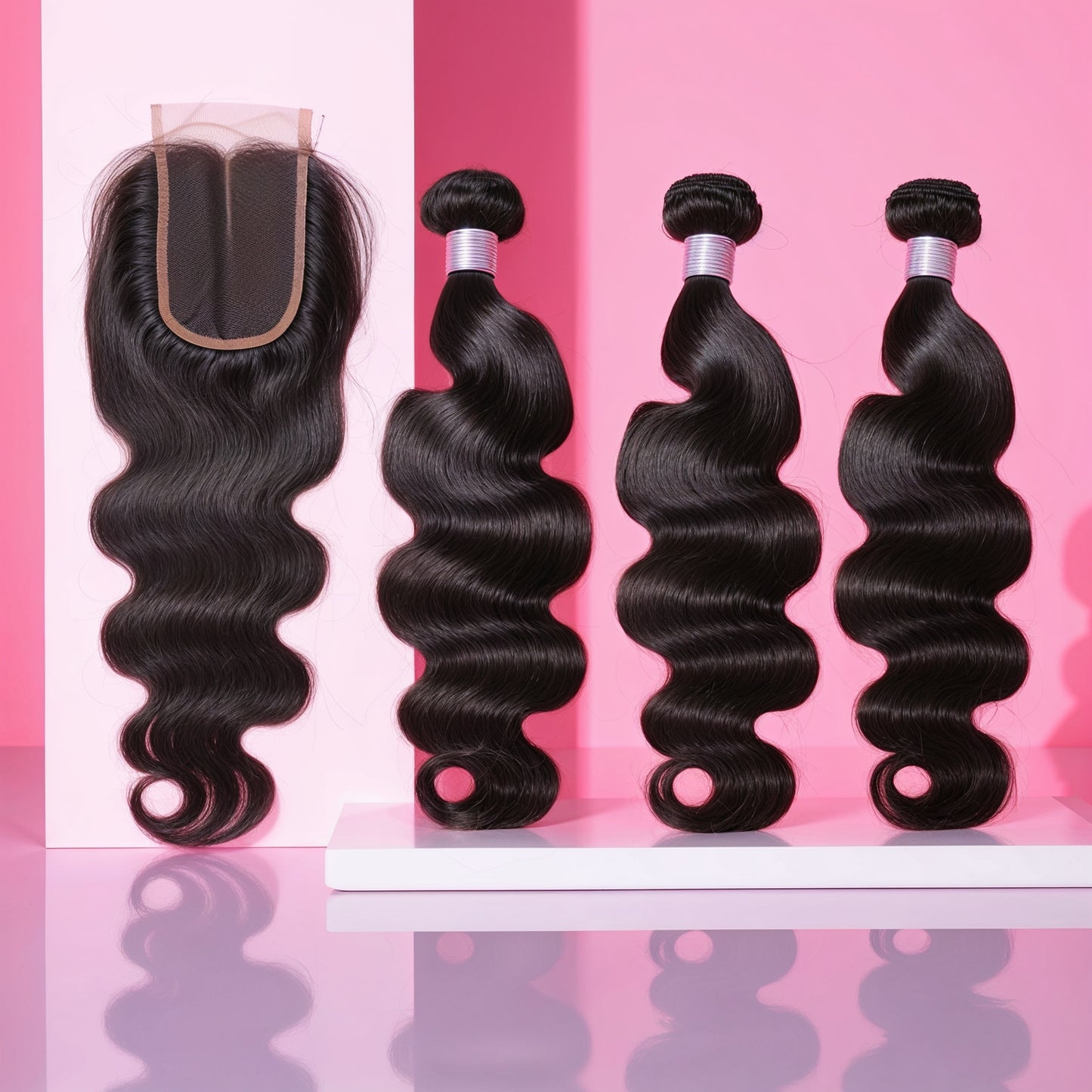Virgin Body Wave Bundle & Closure Deals
